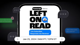 Left on Read Turn Subscriber Responses into Revenue Full Webinar [upl. by Millard]