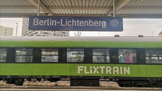 FlixTrainbaubedingter Halt in BerlinLichtenberg FLX1237 BerlinLichtenberg [upl. by Eelarac388]