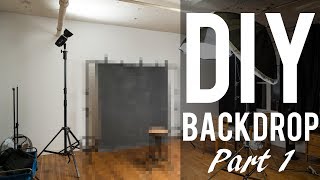 DIY Backdrop  My Experience Painting a Canvas backdrop Part 1 [upl. by Amahcen649]