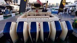 Full Miami Boat Show 2024 WalkThrough and Boat Tours Mibs 2024Docks [upl. by Annekim]