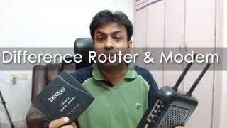 Difference Between Modem amp Routers  Geekyranjit Explains [upl. by Natale]