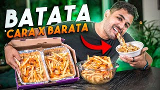 BATATA FRITA CARA VS BATATA FRITA BARATA  QUAL É A MELHOR [upl. by Ardnot37]