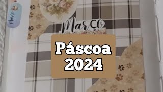 Art journal Páscoa ❤️ decoração para Bullet Journal mês de março 2024 [upl. by Novihc]