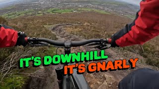 Gnarly mtbdownhill section at Hobson Moor [upl. by Orips]