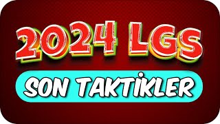 2024 LGSDE KAÇIRMAMAN GEREKEN TÜM TAKTİKLER❗ 💥 [upl. by Ocirnor]