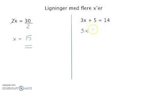 Ligninger 3 med flere xer [upl. by Adiela984]