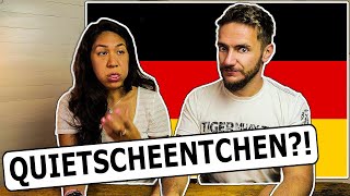 American Girlfriend Tries HARD to pronounce GERMAN WORDS [upl. by Katherina310]