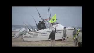 WitchCraft  Boat Surf launching and beaching in South Africa [upl. by Minnaminnie]