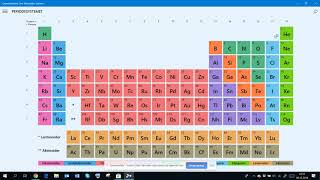 Periodesystemet som Windows 10app [upl. by Pacificia]