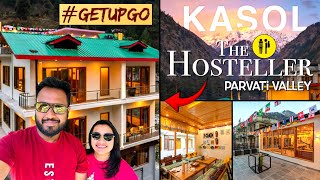 The Hosteller Kasol Parvati Valley Budget Friendly Stay in Kasol Manali Complete Tour with Price [upl. by Namar]