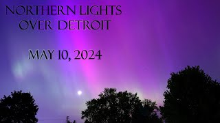 Northern Lights over Detroit [upl. by Jaclin]