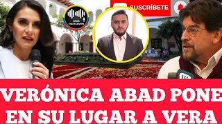 VERÓNICA ABAD LE RESPONDE Y PONE EN SU LUGAR AL PAUTERO DE CARLOS VERA NOTICIAS RFE TV [upl. by Kilar]