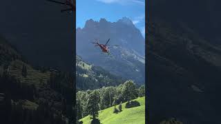 Helicopter rescue in the mountains helicopter switzerland rescue shorts action [upl. by Otxilac]