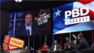 Young Turks Anchor EPIC BURIAL in Cenk Uygur Debate [upl. by Hiasi]