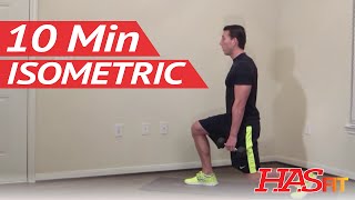 10 Minute Isometric Workout  HASfit Isometric Training Exercises  Isometrics Exercise [upl. by Anniram]