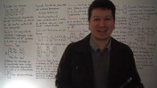 532 Dependencia lineal e independencia lineal en espacios de n dimensiones y determinantes [upl. by Lupita]