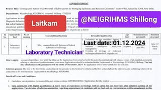 Laitkam Laboratory Technician NEIGRIHMS Shillong [upl. by Reiners]