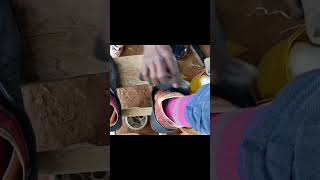 A shoeshine a day keeps stress away asmr shoes shorts [upl. by Carlyn294]