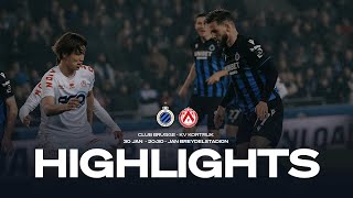 CLUB BRUGGE  KV KORTRIJK  HIGHLIGHTS  20232024 [upl. by Anelrihs]