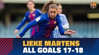 All Lieke Martens goals with Barça in the 201718 season [upl. by Beeson28]