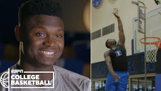 Zion Williamsons incredible vertical leap makes highlight dunks possible  College Basketball [upl. by Abroms]