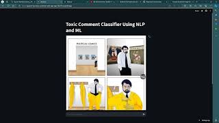 Toxic Comment Classifier Web App  NLP and ML  Python Streamlit and Langchain  ML Project [upl. by Euqinotna786]