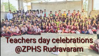 Teachers day celebrations  ZPHS Rudravaram [upl. by Eelam345]