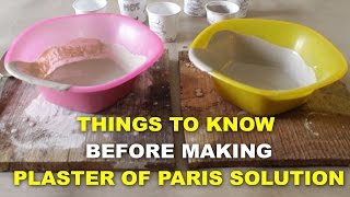 How to mix Plaster of Paris  Satyen Sharma [upl. by Eirehc]