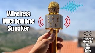 Wireless Bluetooth Karaoke Microphone [upl. by Crissie]