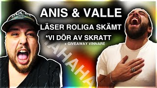 LÄSER ROLIGA SKÄMT ft VALLE varning för skrattfest [upl. by Hna367]