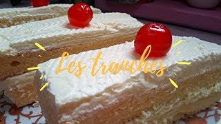 Les tranches🍰 بكريمة مع نكهة الليمون🍋 [upl. by Cissej]