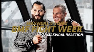 MASVIDAL REACTION TO THE BBC COMMENTARY ON ASKREN FLYING KNEE [upl. by Brooking]