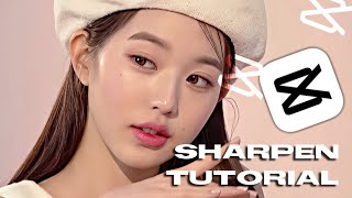 tutorial sharpen like topaz and how to upload high quality edits on tiktok  capcut tutorial [upl. by Magnum]