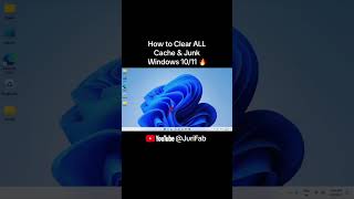 How to Clear ALL CACHE amp JUNK From Windows 11 amp Windows 10 techtutorial [upl. by Am]