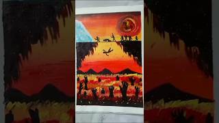 quotJahannam Hell Acrylic Painting Tutorialquot 🔥🚫 jahannam tutorial shorts viralvideo [upl. by Tiny]