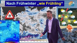 Nach Frühwinter quotwie Frühlingquot  im Anschluss kälter Wetter amp Schneevorhersage 2027112024 [upl. by Eelime]