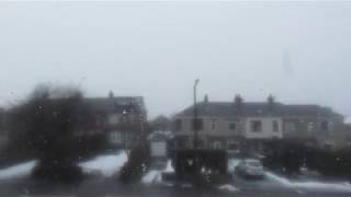 Heavy Snow Bradford UK 19012018 [upl. by Elawalo]