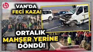 Vanda feci kaza Çok sayıda araç birbirine girdi Ölü ve yaralılar var [upl. by Kristof]