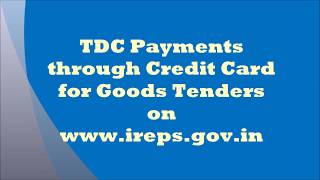 TDC Payments through Credit Card for Goods Tenders [upl. by Papert788]