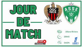 NICE  ASSE le match commenté en direct🟢 Allez les Verts🟢 [upl. by Ecirtaed]