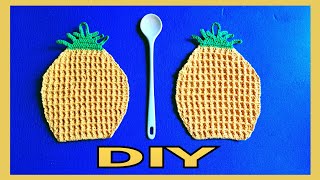 Topflappen Ananas häkeln • DIY  Julebuergerfee [upl. by Ahl833]