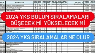 2024 YKS BÃ–LÃœM SIRALAMALARI DÃœÅECEK MÄ°  2024 YKS SIRALAMALAR KAÃ‡ OLUR [upl. by Ereveneug256]