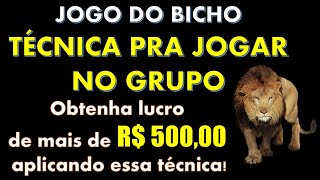 Jogo do Bicho  Excelente Técnica pra Jogar no Grupo [upl. by Brandea]