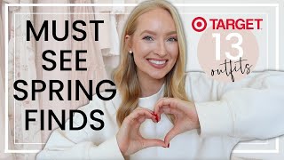 13 Spring Outfits from Target the cutest finds under 45  Spring Try On Clothing Haul 2024 [upl. by Elston]