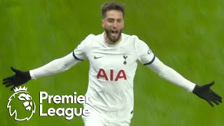 Rodrigo Bentancur equalizes for Tottenham against Manchester United  Premier League  NBC Sports [upl. by Ydurt389]