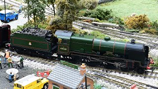 Giggleswick pulling LMS coaching stock into the station  4K Widescreen [upl. by Assirod]