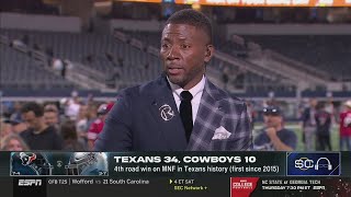 quotTexans are new Americas teamquot  Ryan Clark reacts to Joe Mixon carry Texans rout Cowboys 3410 [upl. by Stormy]