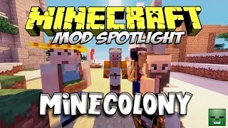 MINECOLONY MOD  Crea y desarrolla tu aldea Forge164 [upl. by Rehpoitsirhc360]