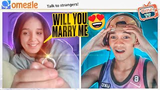 singing to strangers on ometv  she proposed 💍 😍🥰 [upl. by Arita]