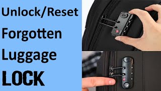 How to Reset a Luggage Lock in Just Seconds [upl. by Aneral658]